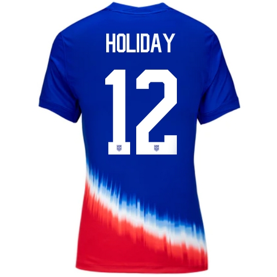 USA Lauren Holiday 2024 Away Women's Stadium Soccer Jersey