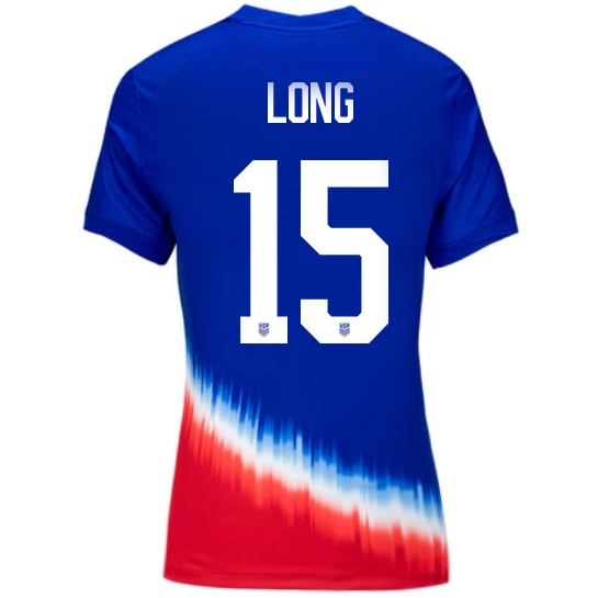 USA Aaron Long 2024 Away Women's Stadium Soccer Jersey