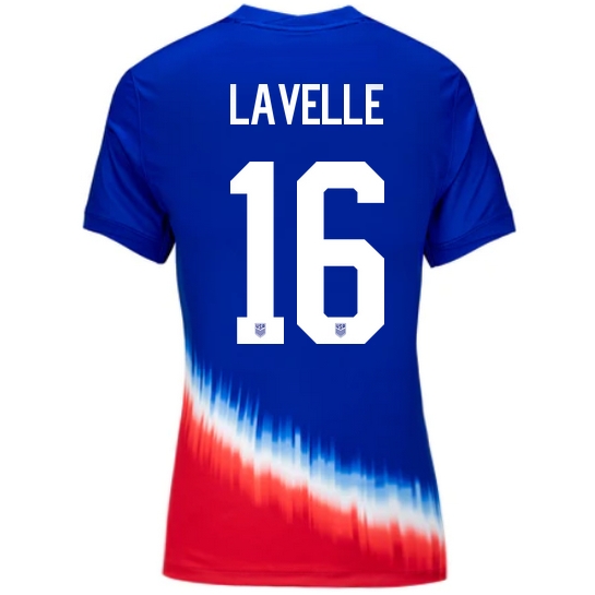 USA Rose Lavelle 2024 Away Women's Stadium Soccer Jersey