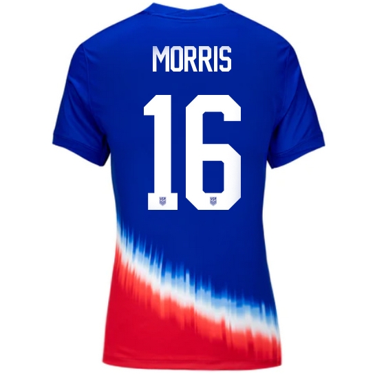USA Jordan Morris 2024 Away Women's Stadium Soccer Jersey