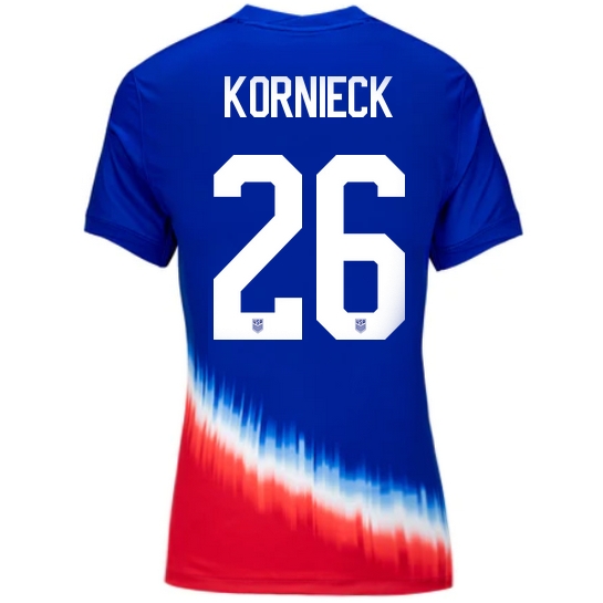 USA Taylor Kornieck 2024 Away Women's Stadium Soccer Jersey