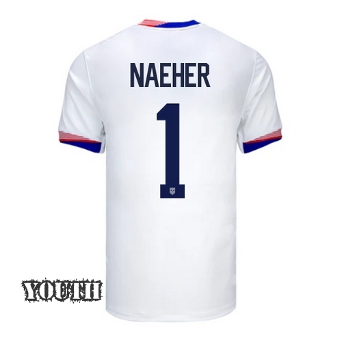 USA Alyssa Naeher 2024 Home Youth Stadium Soccer Jersey