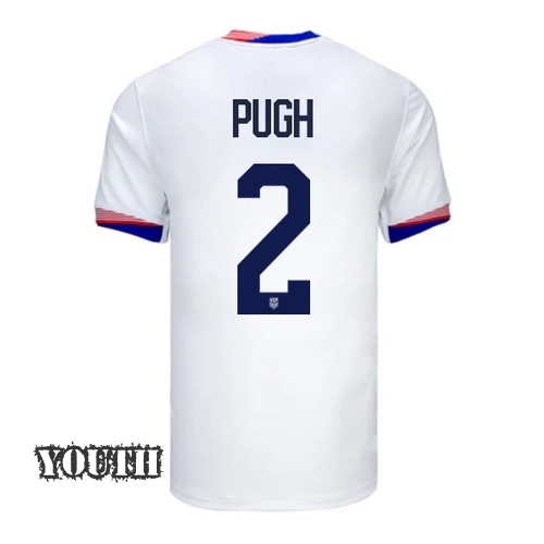 USA Mallory Pugh 2024 Home Youth Stadium Soccer Jersey