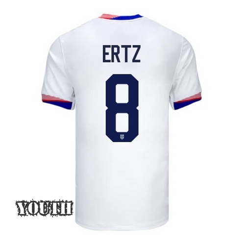 USA Julie Ertz 2024 Home Youth Stadium Soccer Jersey