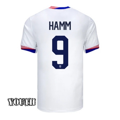 USA Mia Hamm 2024 Home Youth Stadium Soccer Jersey