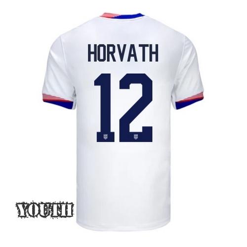 USA Ethan Horvath 2024 Home Youth Stadium Soccer Jersey