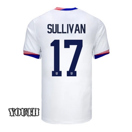 USA Andi Sullivan 2024 Home Youth Stadium Soccer Jersey