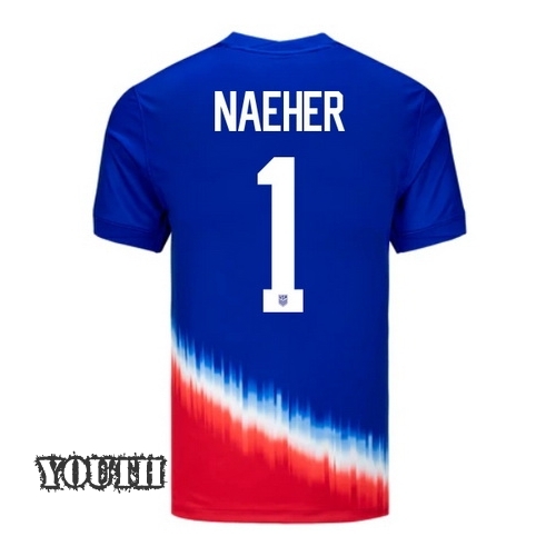 USA Alyssa Naeher 2024 Away Youth Stadium Soccer Jersey