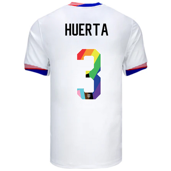 USA 2024/25 Sofia Huerta Home Pride Men's Soccer Jersey