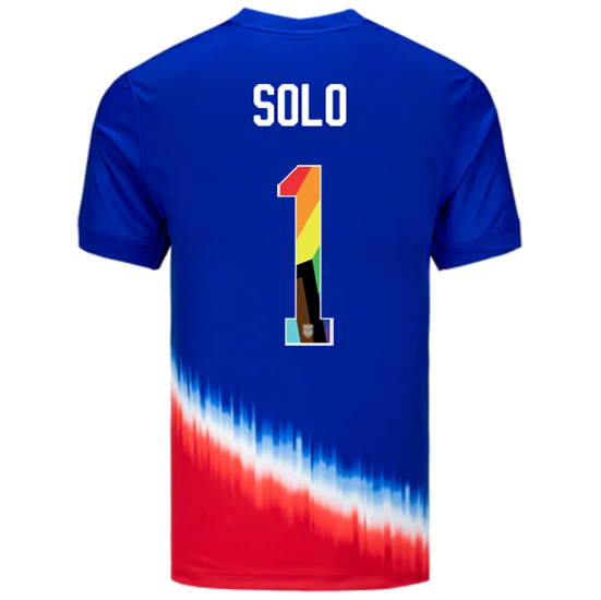 USA 2024/25 Hope Solo Away Pride Men's Soccer Jersey
