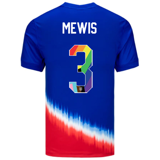 USA 2024/25 Samantha Mewis Away Pride Men's Soccer Jersey