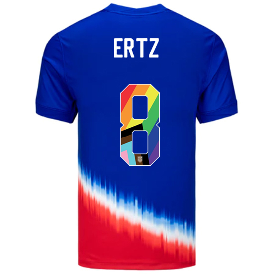USA 2024/25 Julie Ertz Away Pride Men's Soccer Jersey