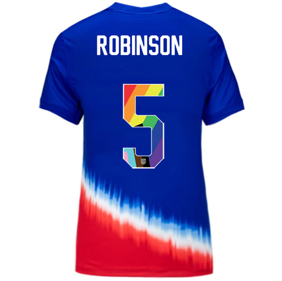 USA 2024/25 Antonee Robinson Away Pride Women's Soccer Jersey