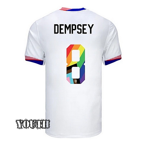 USA 2024/25 Clint Dempsey Home Pride Youth Soccer Jersey