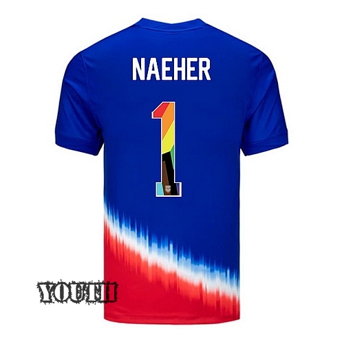 USA 2024/25 Alyssa Naeher Away Pride Youth Soccer Jersey