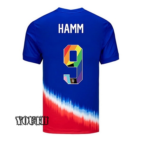 USA 2024/25 Mia Hamm Away Pride Youth Soccer Jersey