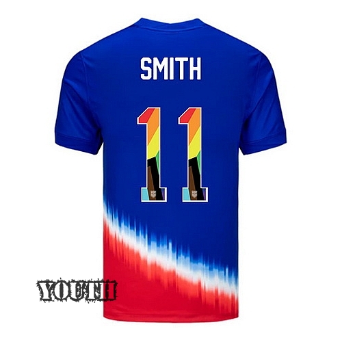 USA 2024/25 Sophia Smith Away Pride Youth Soccer Jersey