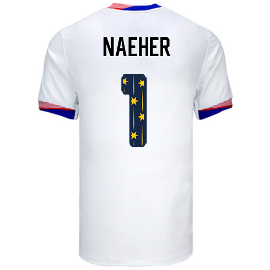 USA 2024/25 Alyssa Naeher Home Men's Jersey Stars Number
