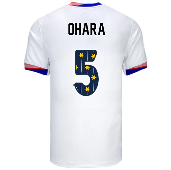 USA 2024/25 Kelley O'Hara Home Men's Jersey Stars Number