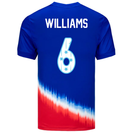 USA 2024/25 Lynn Williams Away Men's Jersey Stars Number
