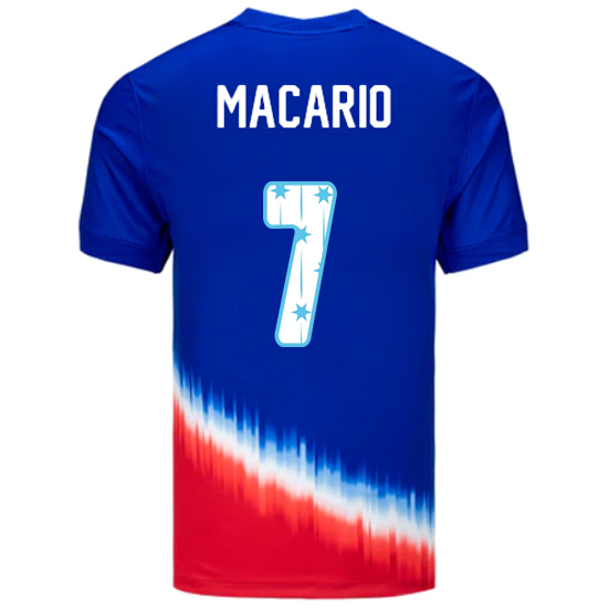 USA 2024/25 Catarina Macario Away Men's Jersey Stars Number