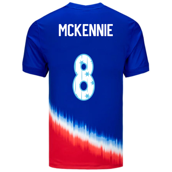 USA 2024/25 Weston McKennie Away Men's Jersey Stars Number