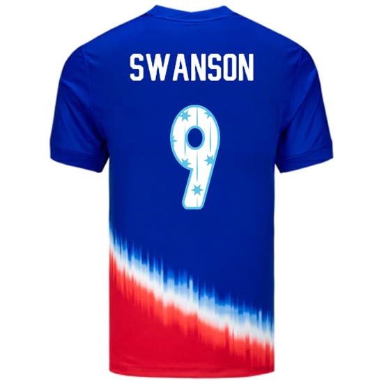 USA 2024/25 Mallory Swanson Away Men's Jersey Stars Number