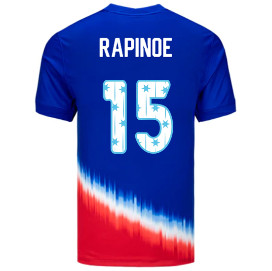 USA 2024/25 Megan Rapinoe Away Men's Jersey Stars Number