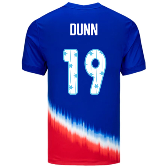USA 2024/25 Crystal Dunn Away Men's Jersey Stars Number