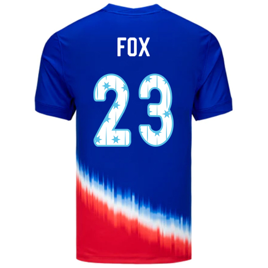 USA 2024/25 Emily Fox Away Men's Jersey Stars Number