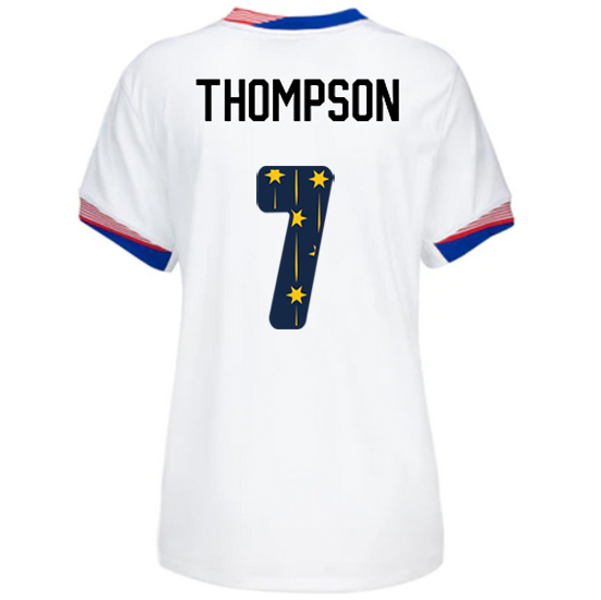 USA 2024/25 Alyssa Thompson Home Women's Jersey Stars Number