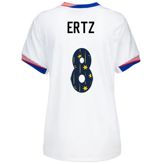 USA 2024/25 Julie Ertz Home Women's Jersey Stars Number