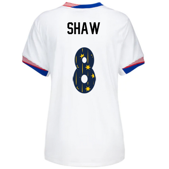 USA 2024/25 Jaedyn Shaw Home Women's Jersey Stars Number