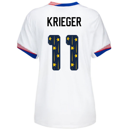 USA 2024/25 Ali Krieger Home Women's Jersey Stars Number