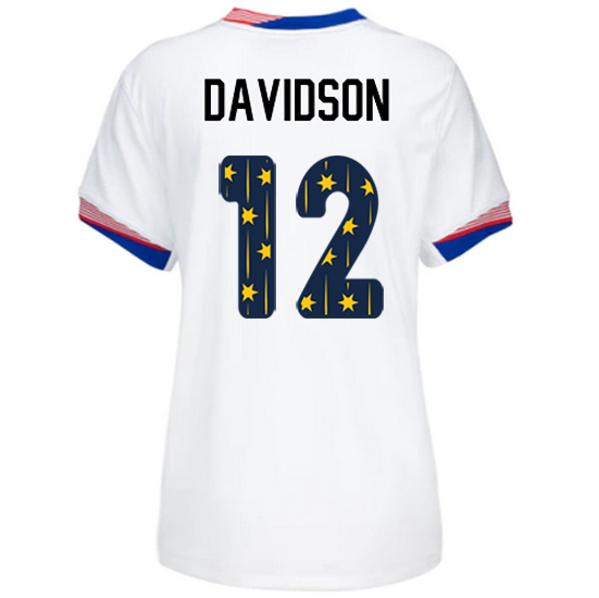 USA 2024/25 Tierna Davidson Home Women's Jersey Stars Number