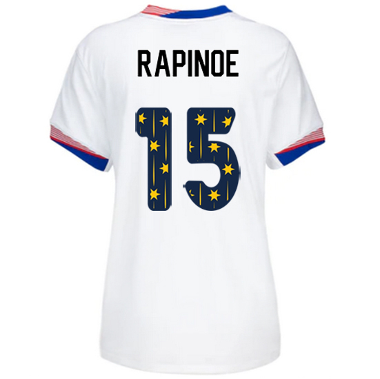 USA 2024/25 Megan Rapinoe Home Women's Jersey Stars Number