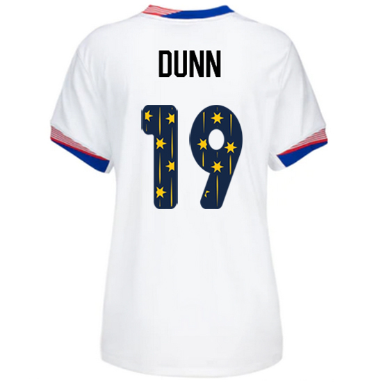 USA 2024/25 Crystal Dunn Home Women's Jersey Stars Number