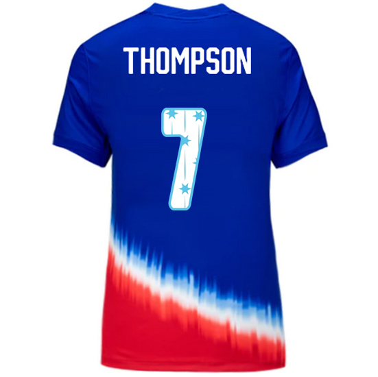 USA 2024/25 Alyssa Thompson Away Women's Jersey Stars Number