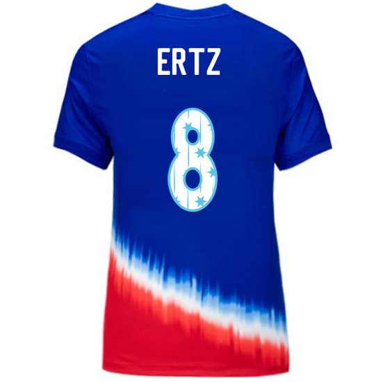 USA 2024/25 Julie Ertz Away Women's Jersey Stars Number