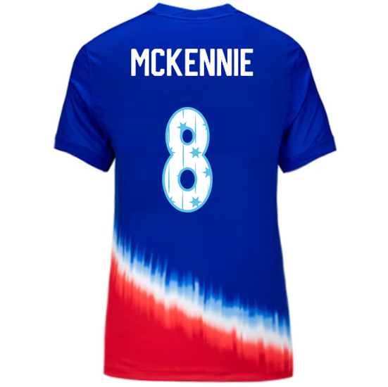 USA 2024/25 Weston McKennie Away Women's Jersey Stars Number