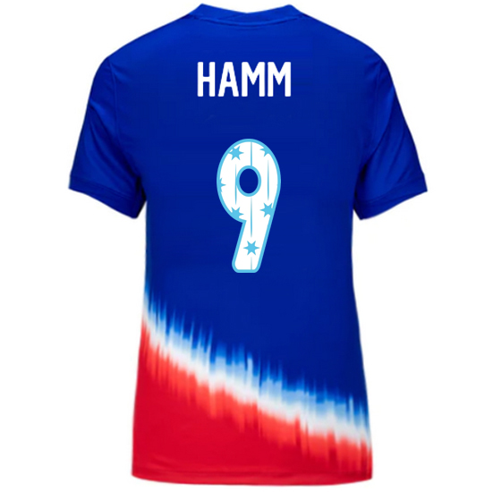 USA 2024/25 Mia Hamm Away Women's Jersey Stars Number