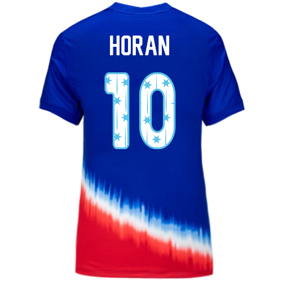 USA 2024/25 Lindsey Horan Away Women's Jersey Stars Number