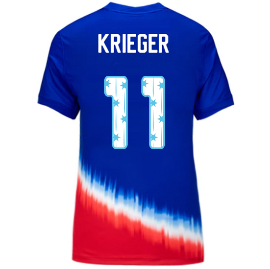 USA 2024/25 Ali Krieger Away Women's Jersey Stars Number