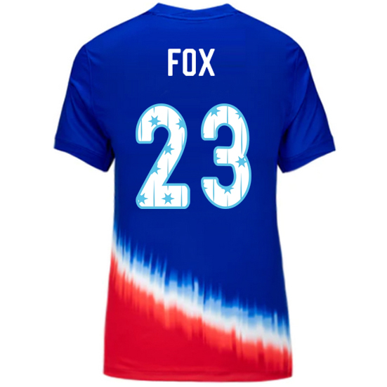 USA 2024/25 Emily Fox Away Women's Jersey Stars Number