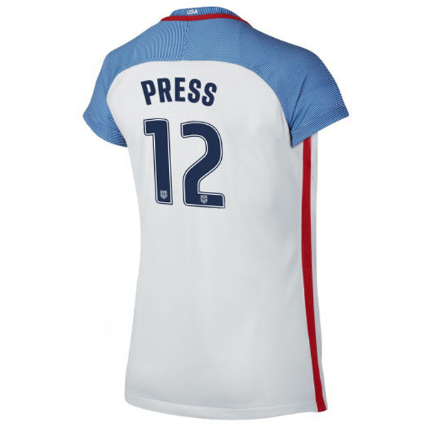 2016/2017 Christen Press Stadium Home Jersey USA Soccer #12