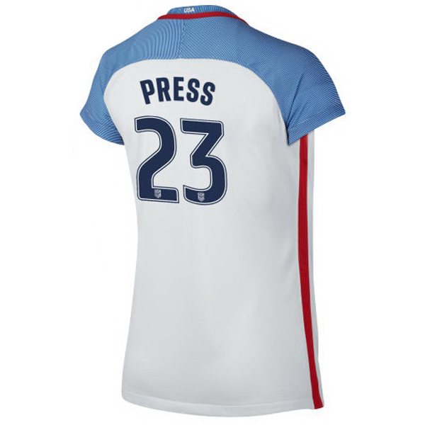 2016/2017 Christen Press Stadium Home Jersey USA Soccer #23