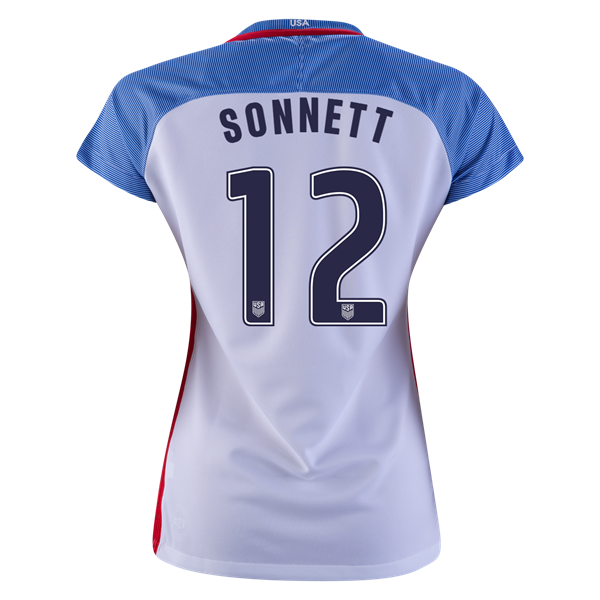 2016/2017 Emily Sonnett Stadium Home Jersey USA Soccer #12