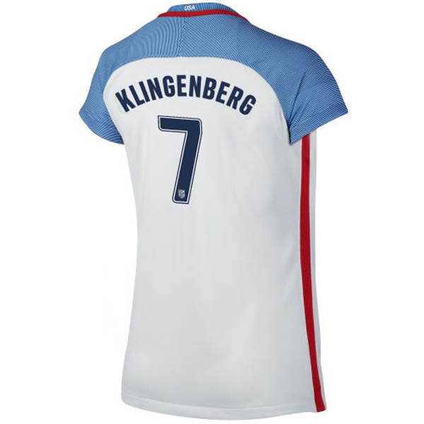 2016/2017 Meghan Klingenberg Stadium Home Jersey USA Soccer #7