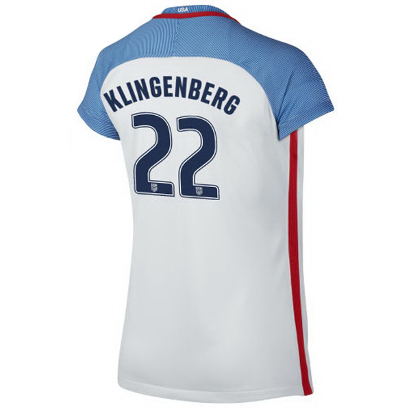 2016/2017 Meghan Klingenberg Stadium Home Jersey USA Soccer #22
