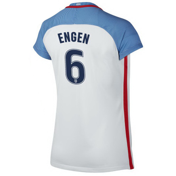 2016/2017 Whitney Engen Stadium Home Jersey USA Soccer #6